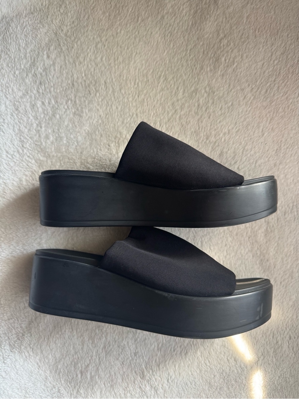 Y2K Bebe platform sandals